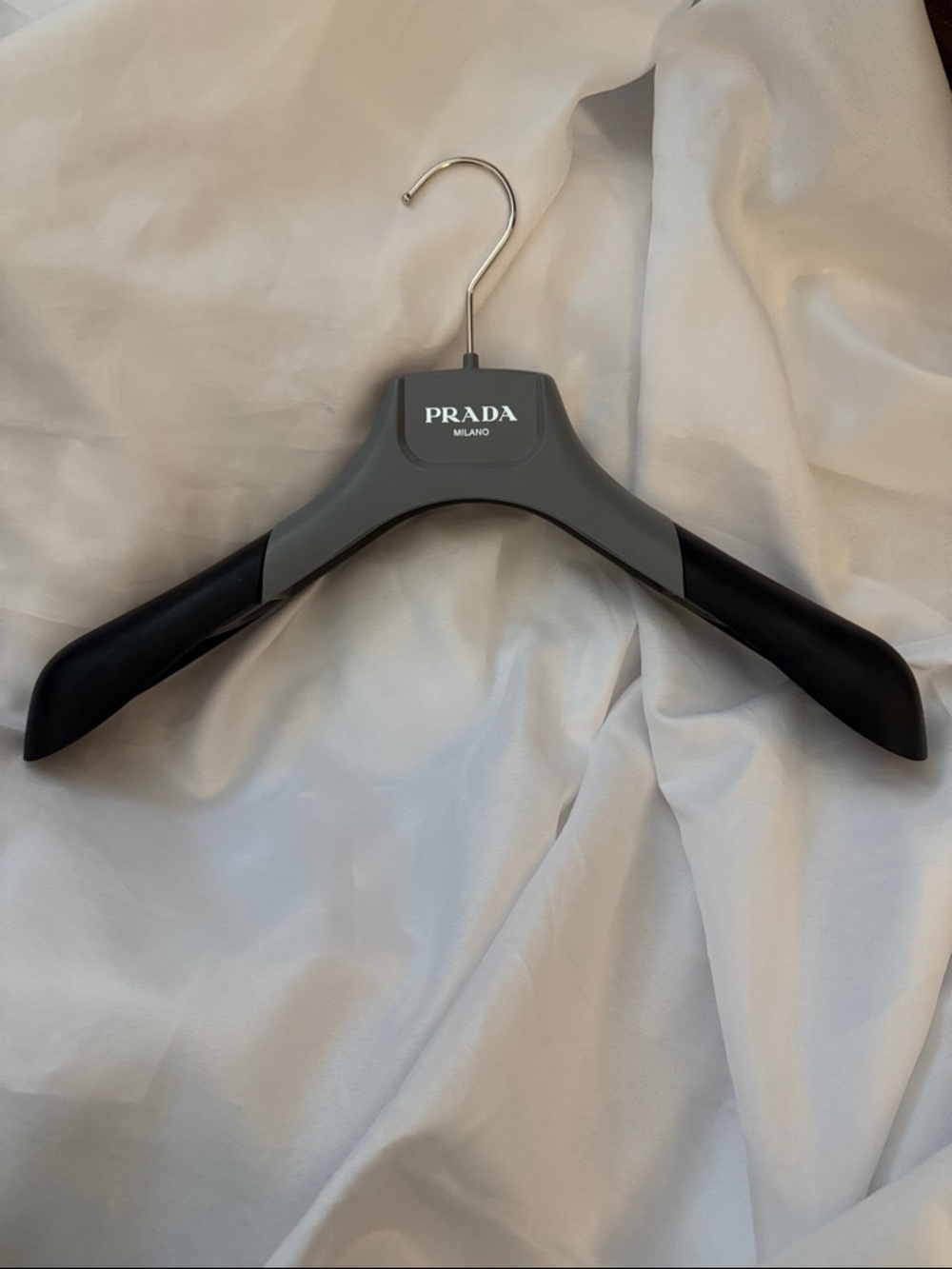Prada Two-Tone Gray and Black Clothes Hanger